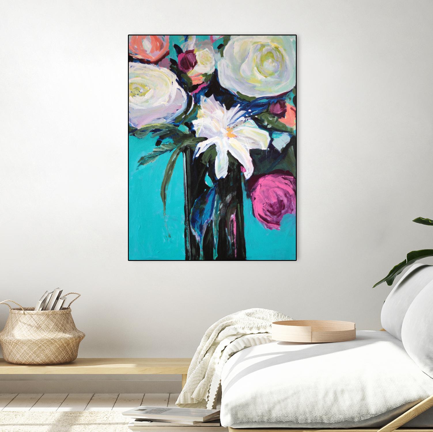 White Lily by Jacqueline Brewer on GIANT ART - multicolor floral/still life; contemporary