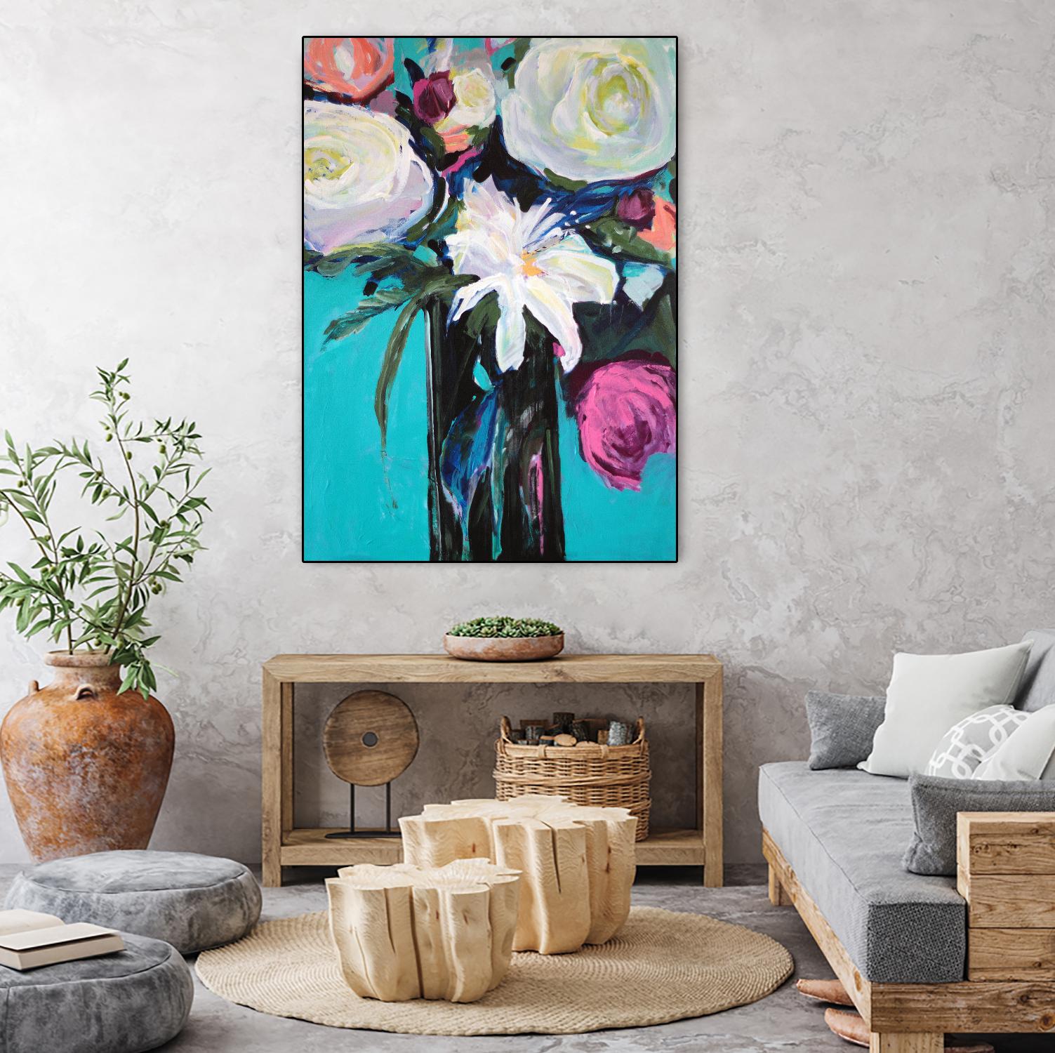 White Lily by Jacqueline Brewer on GIANT ART - multicolor floral/still life; contemporary