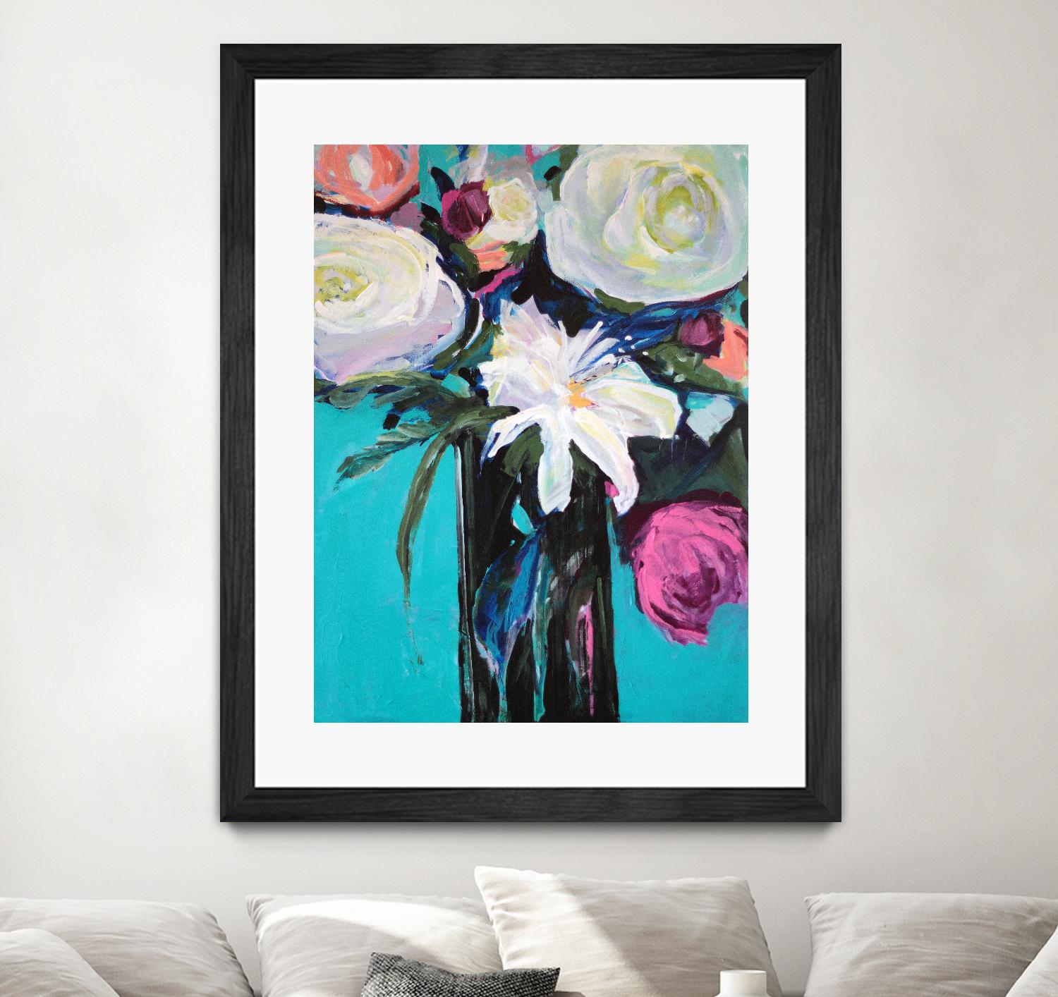 White Lily by Jacqueline Brewer on GIANT ART - multicolor floral/still life; contemporary