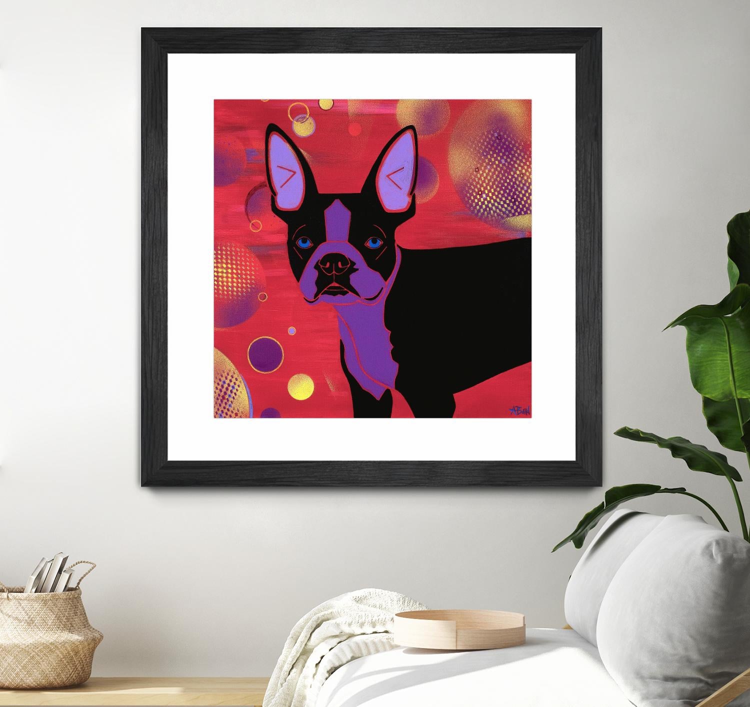 Bubbly Boston by Angela Bond on GIANT ART - multicolor animals; contemporary