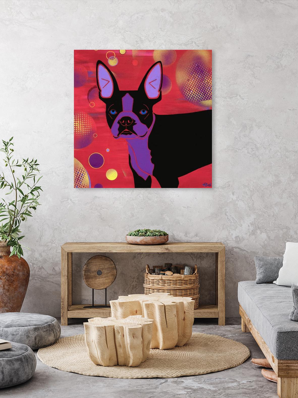 Bubbly Boston by Angela Bond on GIANT ART - multicolor animals; contemporary