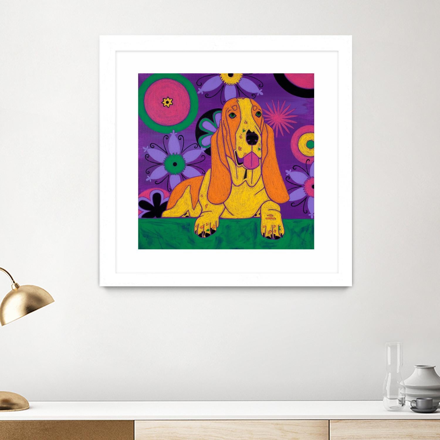 Hush Puppeh by Angela Bond on GIANT ART - multicolor animals; contemporary