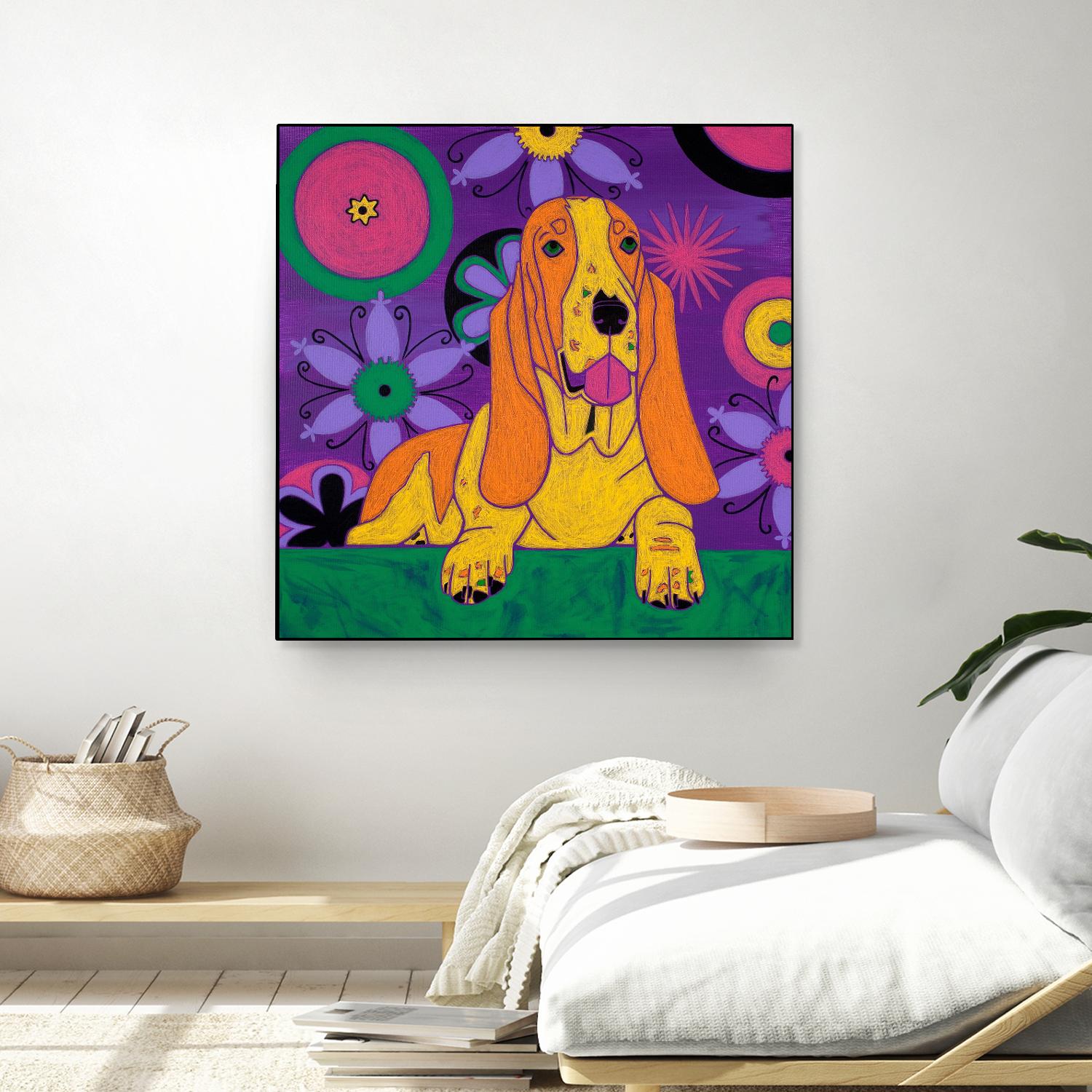 Hush Puppeh by Angela Bond on GIANT ART - multicolor animals; contemporary