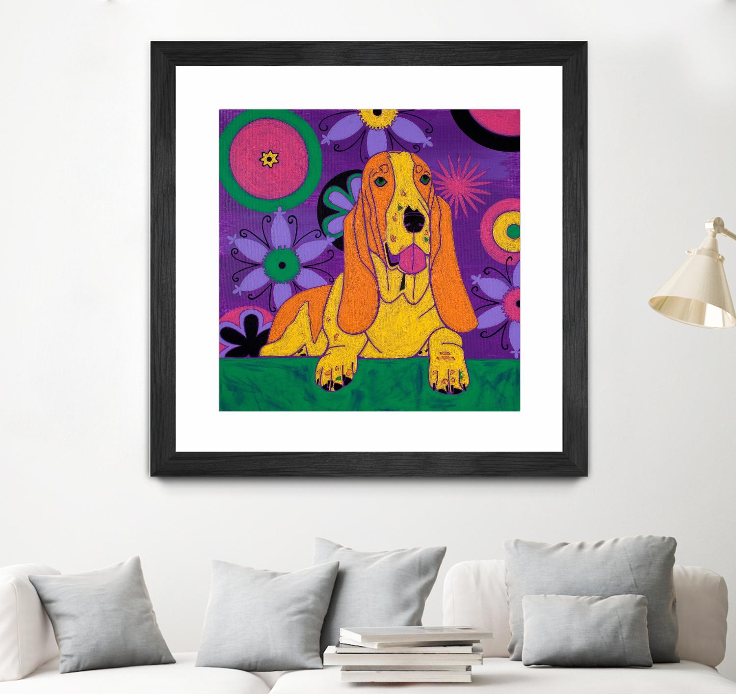 Hush Puppeh by Angela Bond on GIANT ART - multicolor animals; contemporary