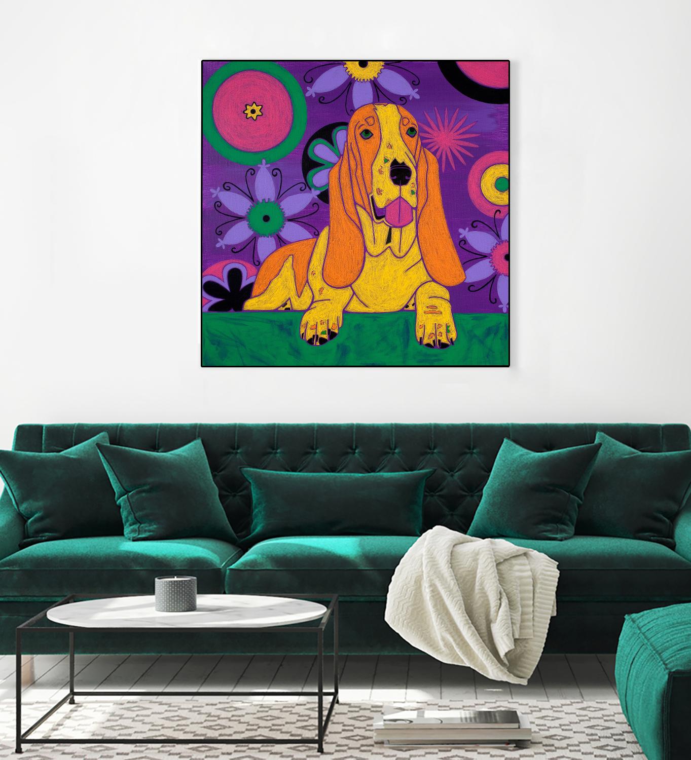 Hush Puppeh by Angela Bond on GIANT ART - multicolor animals; contemporary