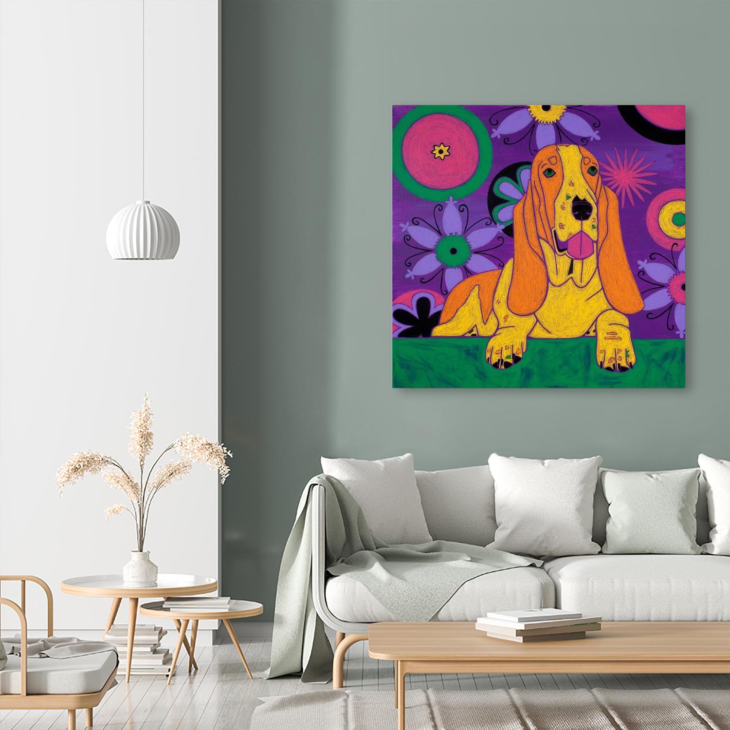 Hush Puppeh by Angela Bond on GIANT ART - multicolor animals; contemporary