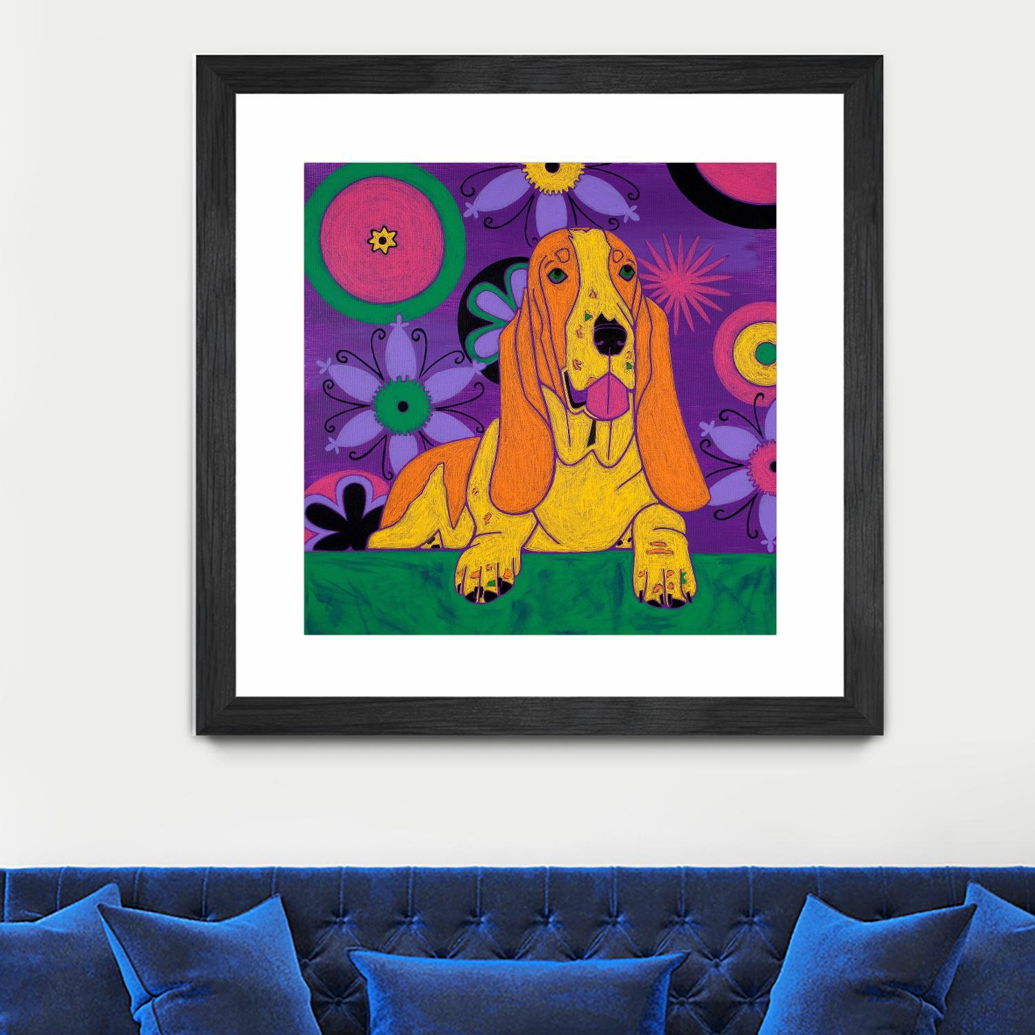 Hush Puppeh by Angela Bond on GIANT ART - multicolor animals; contemporary