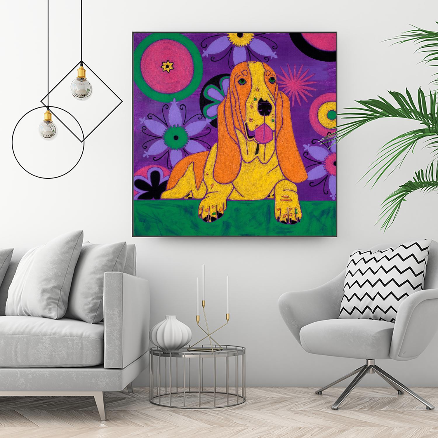 Hush Puppeh by Angela Bond on GIANT ART - multicolor animals; contemporary