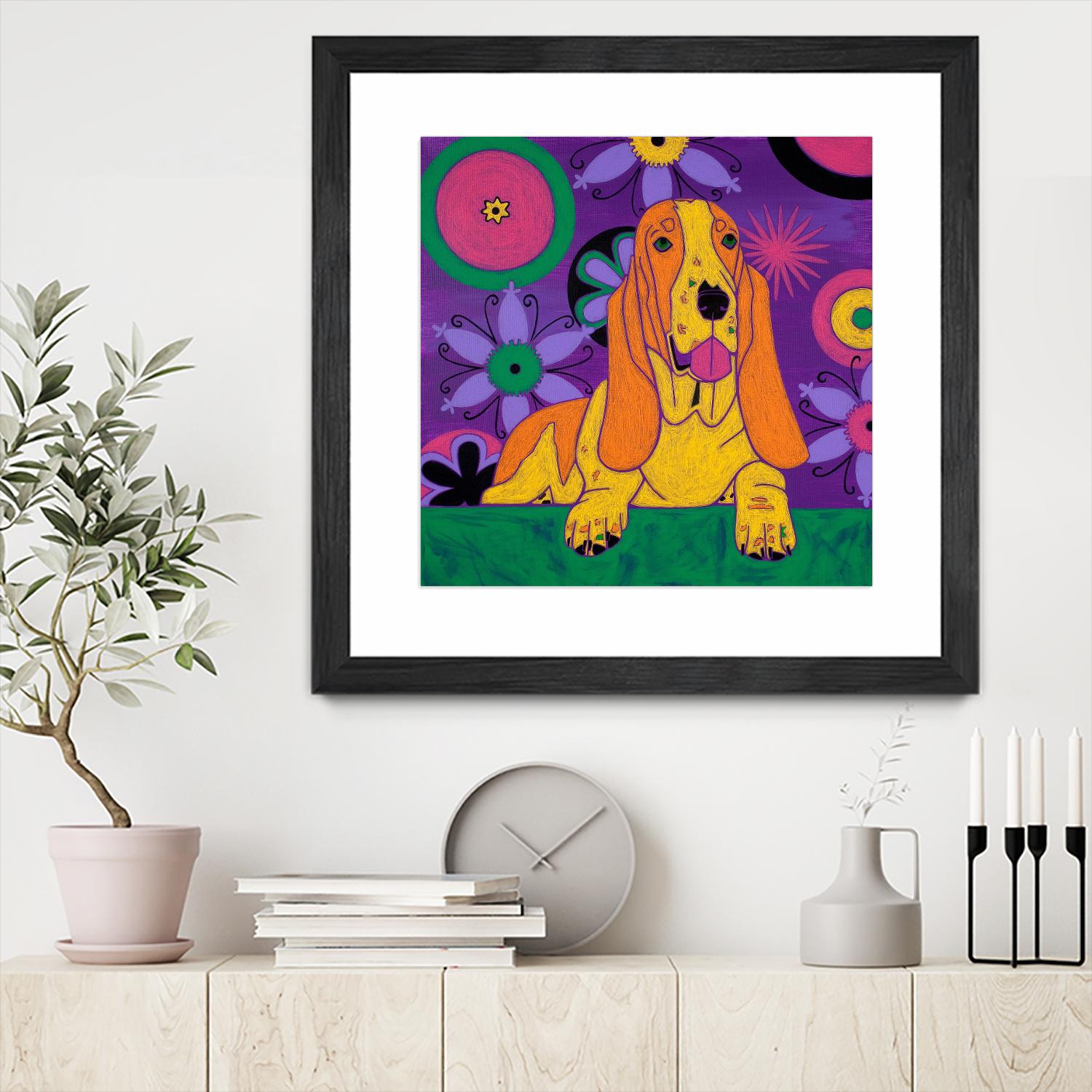 Hush Puppeh by Angela Bond on GIANT ART - multicolor animals; contemporary