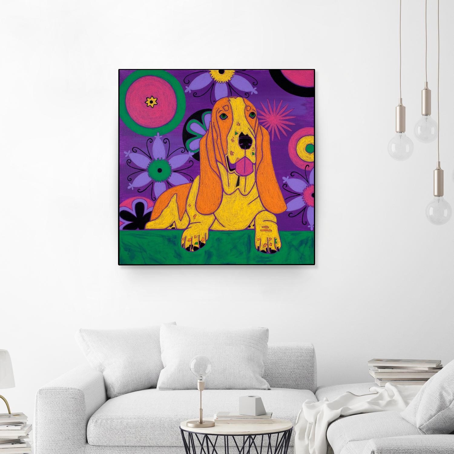 Hush Puppeh by Angela Bond on GIANT ART - multicolor animals; contemporary