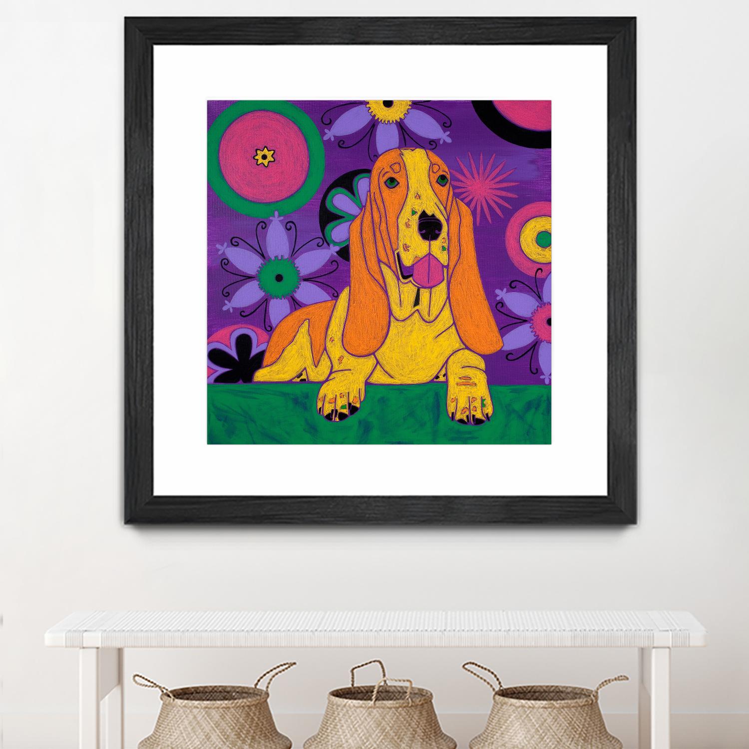 Hush Puppeh by Angela Bond on GIANT ART - multicolor animals; contemporary