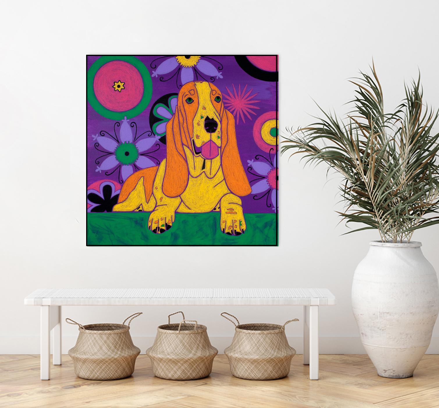 Hush Puppeh by Angela Bond on GIANT ART - multicolor animals; contemporary