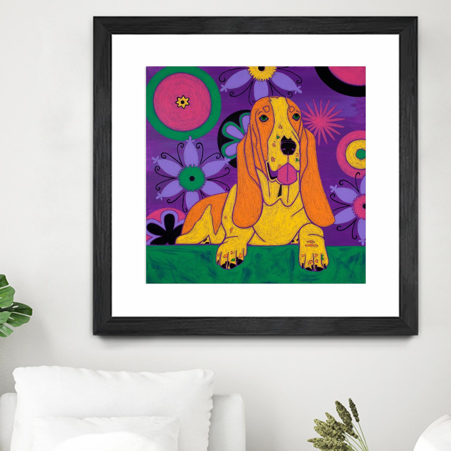 Hush Puppeh by Angela Bond on GIANT ART - multicolor animals; contemporary