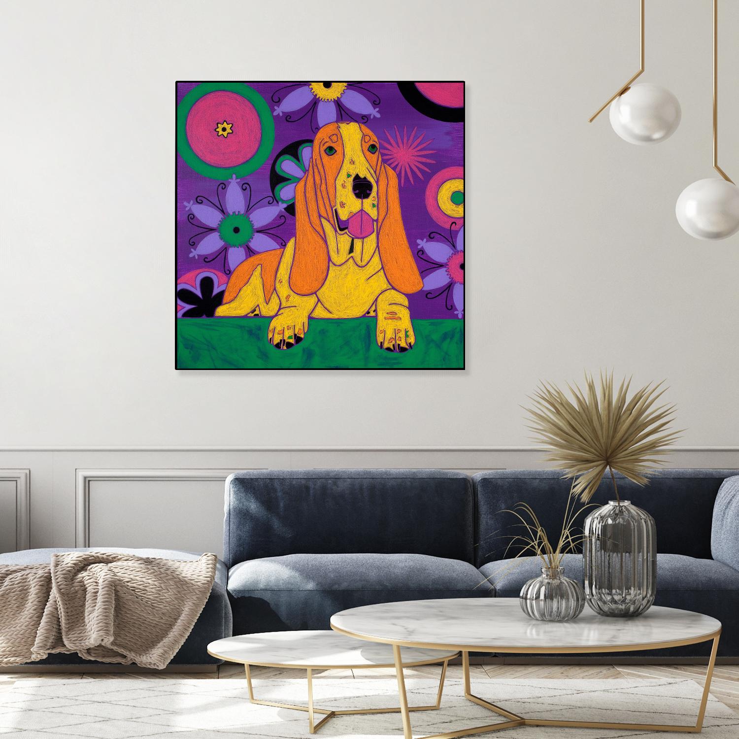 Hush Puppeh by Angela Bond on GIANT ART - multicolor animals; contemporary