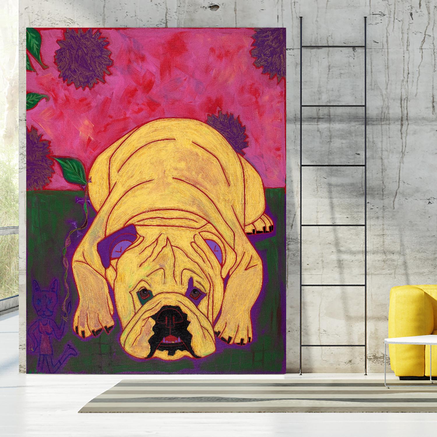 Lounge Lizard by Angela Bond on GIANT ART - multicolor animals; contemporary