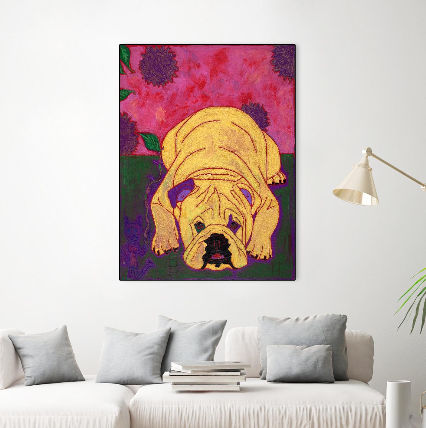 Lounge Lizard by Angela Bond on GIANT ART - multicolor animals; contemporary