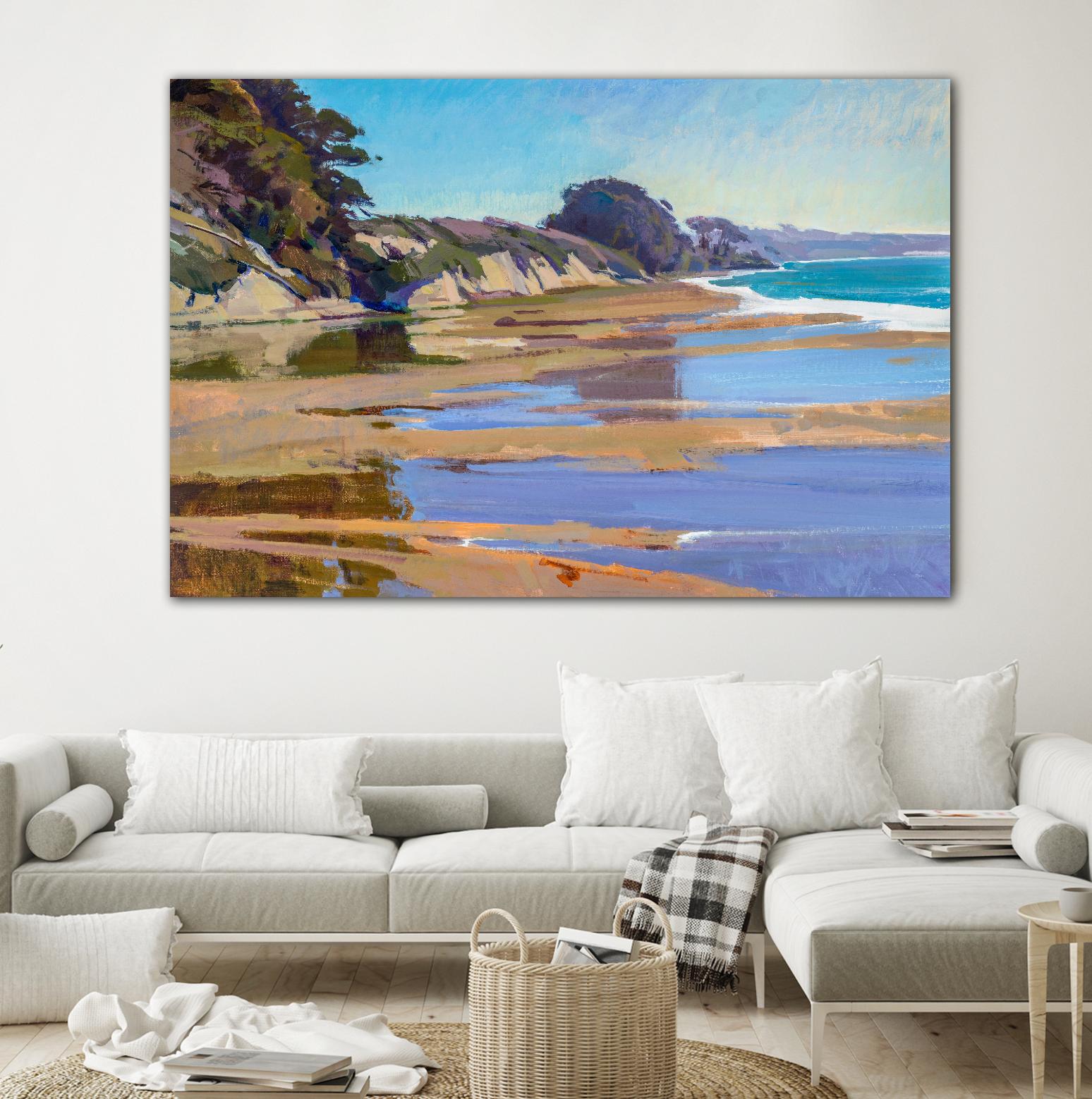 October High Tide by Marcia Burtt on GIANT ART - multicolor coastal; landscapes; contemporary