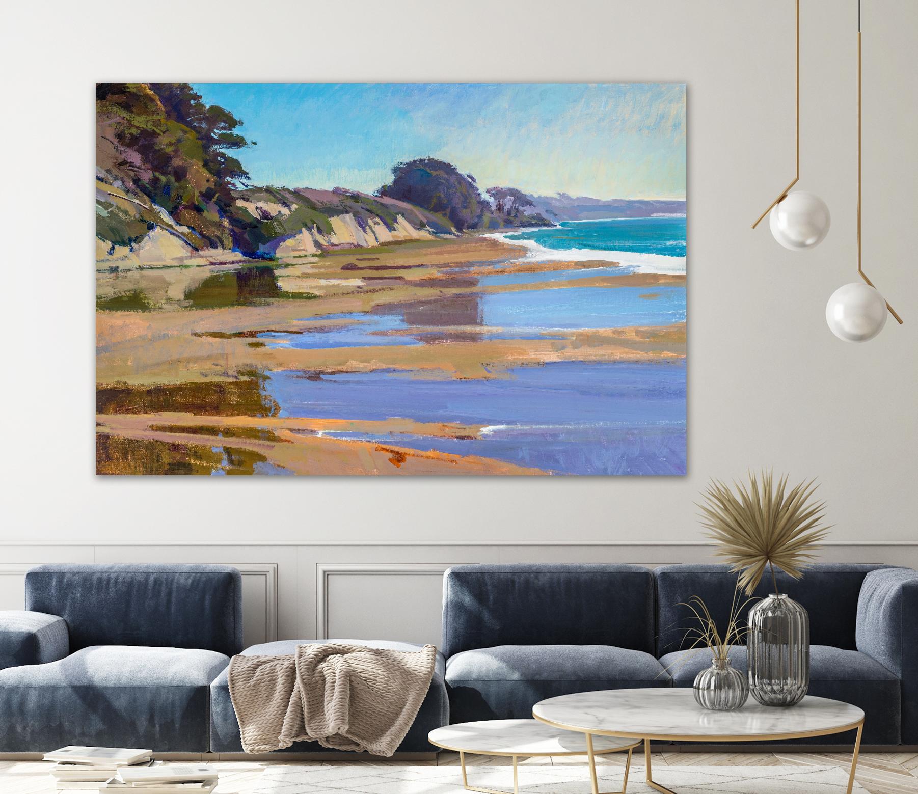 October High Tide by Marcia Burtt on GIANT ART - multicolor coastal; landscapes; contemporary