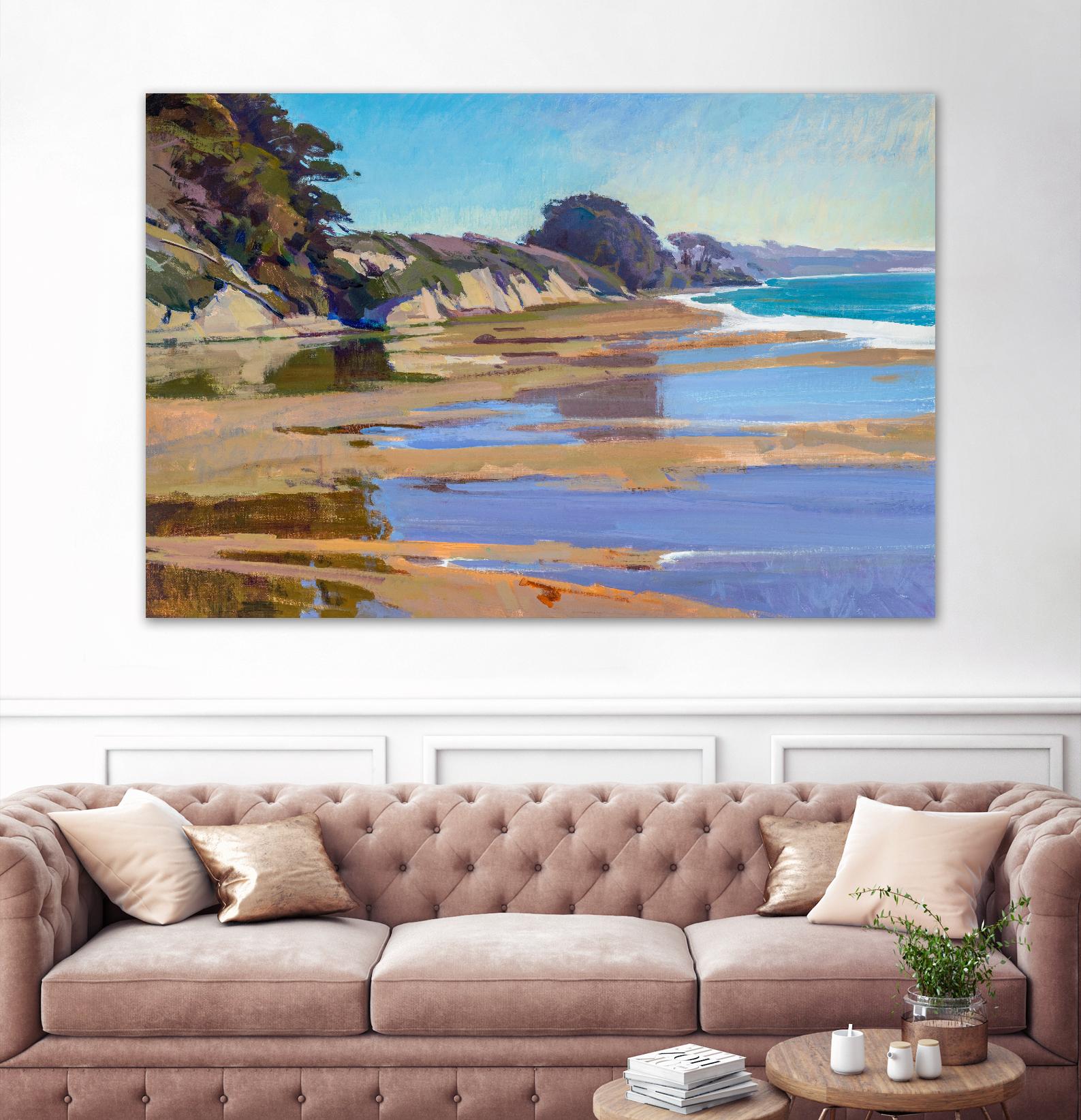 October High Tide by Marcia Burtt on GIANT ART - multicolor coastal; landscapes; contemporary