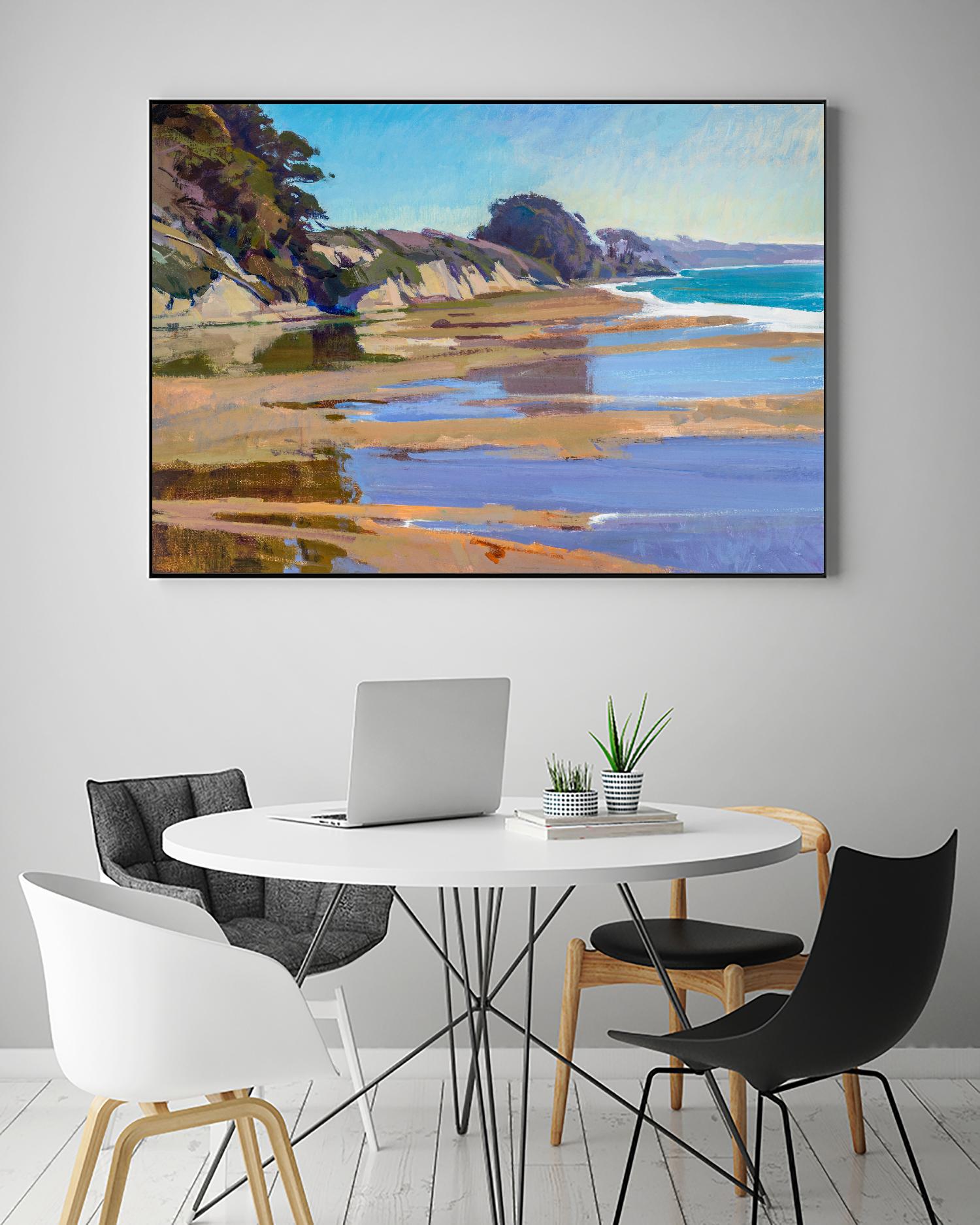 October High Tide by Marcia Burtt on GIANT ART - multicolor coastal; landscapes; contemporary