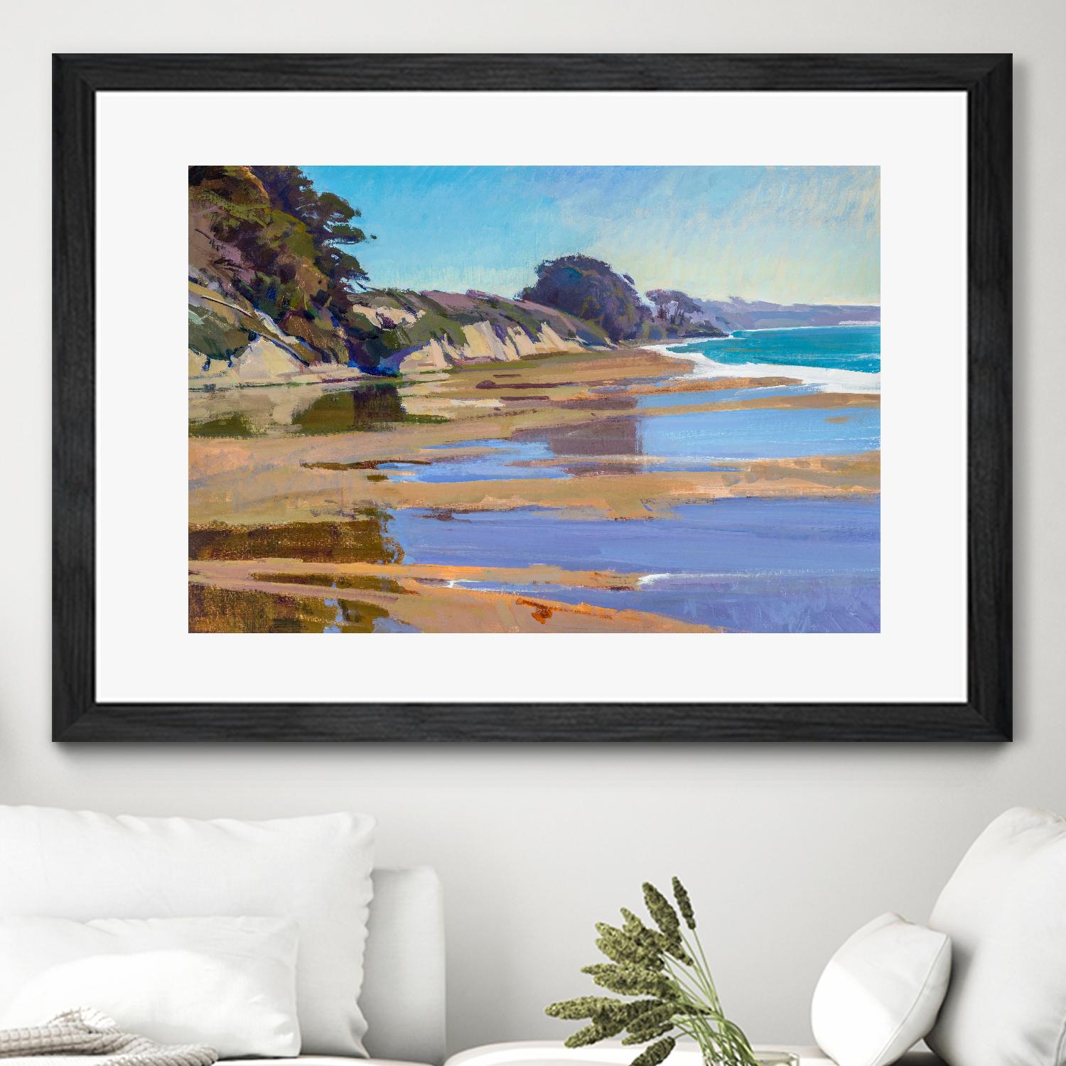 October High Tide by Marcia Burtt on GIANT ART - multicolor coastal; landscapes; contemporary