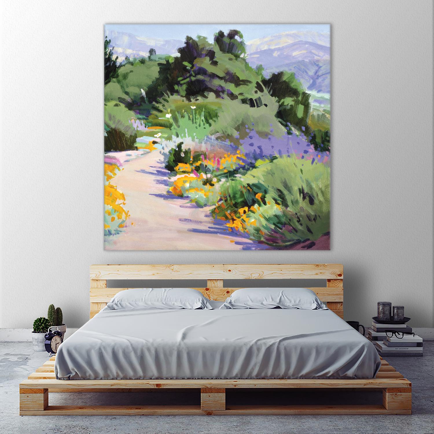 Path through the Poppies by Marcia Burtt on GIANT ART - multicolor landscapes; contemporary