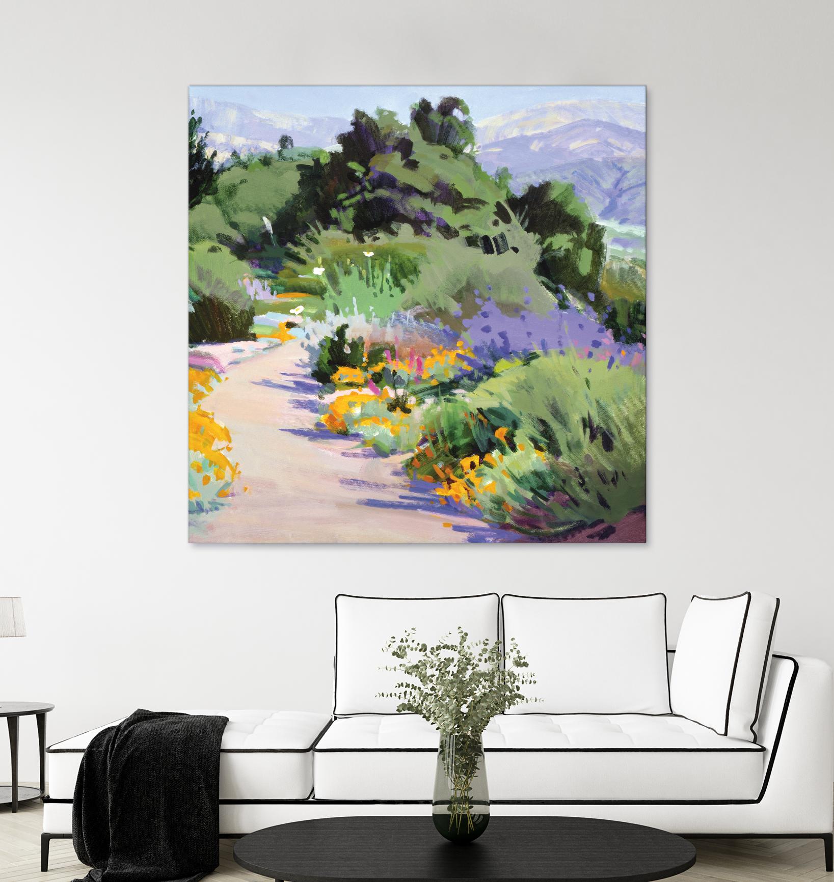 Path through the Poppies by Marcia Burtt on GIANT ART - multicolor landscapes; contemporary
