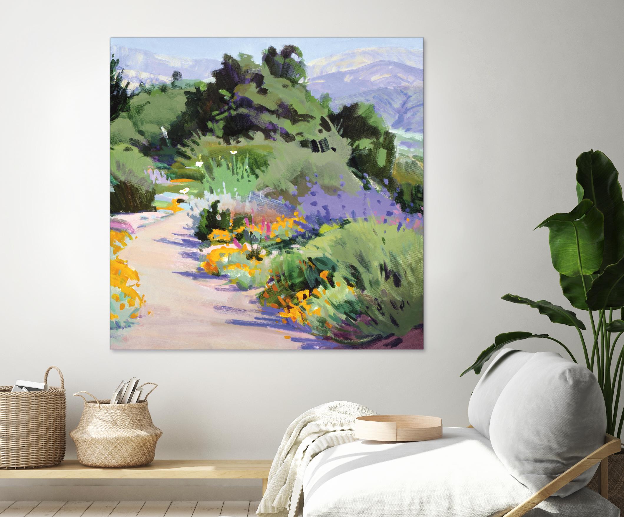 Path through the Poppies by Marcia Burtt on GIANT ART - multicolor landscapes; contemporary