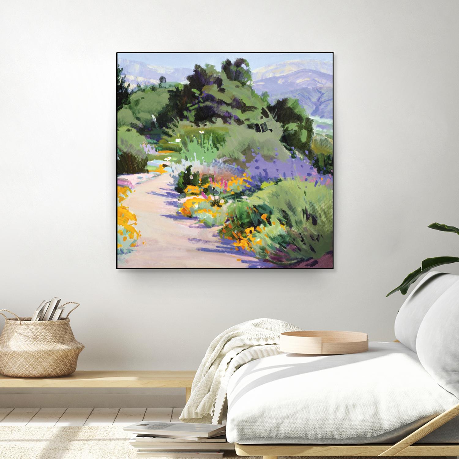 Path through the Poppies by Marcia Burtt on GIANT ART - multicolor landscapes; contemporary