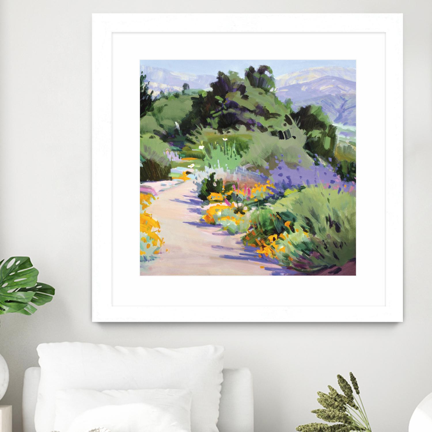 Path through the Poppies by Marcia Burtt on GIANT ART - multicolor landscapes; contemporary