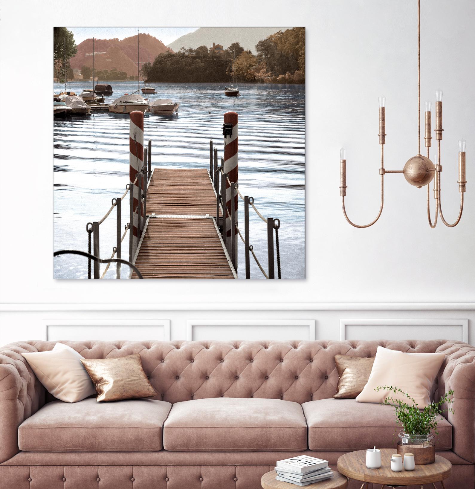 Island Harbor Pier by Alan Blaustein on GIANT ART - multicolor photography; landscapes; coastal