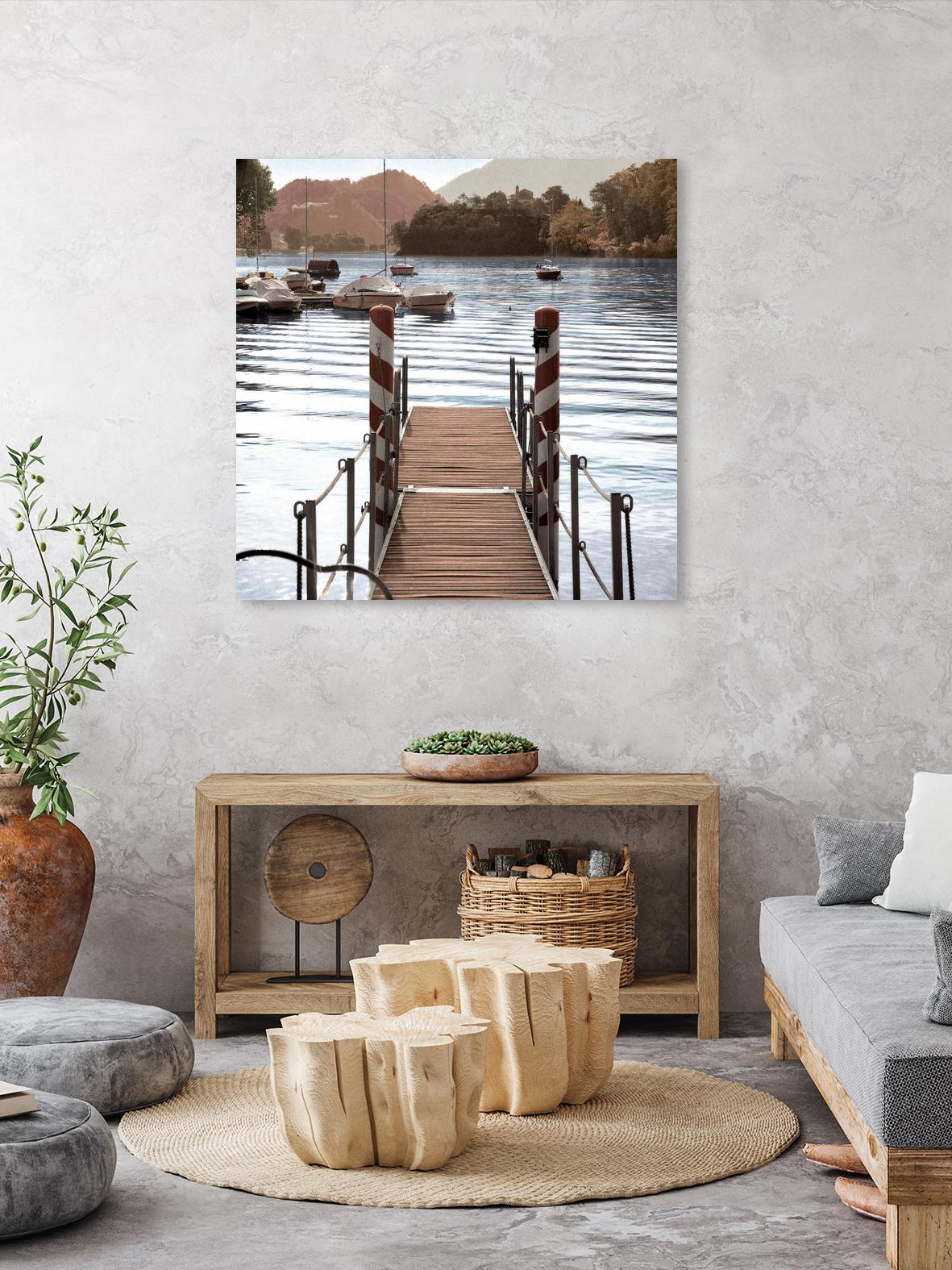 Island Harbor Pier by Alan Blaustein on GIANT ART - multicolor photography; landscapes; coastal