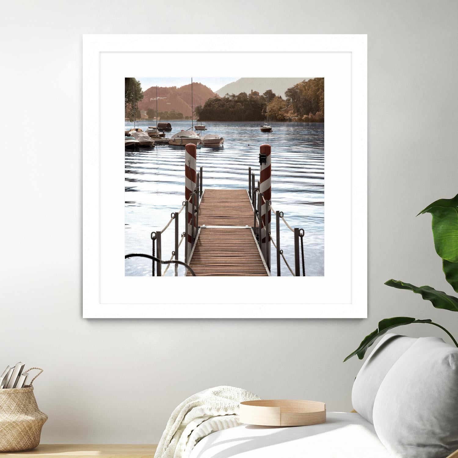 Island Harbor Pier by Alan Blaustein on GIANT ART - multicolor photography; landscapes; coastal