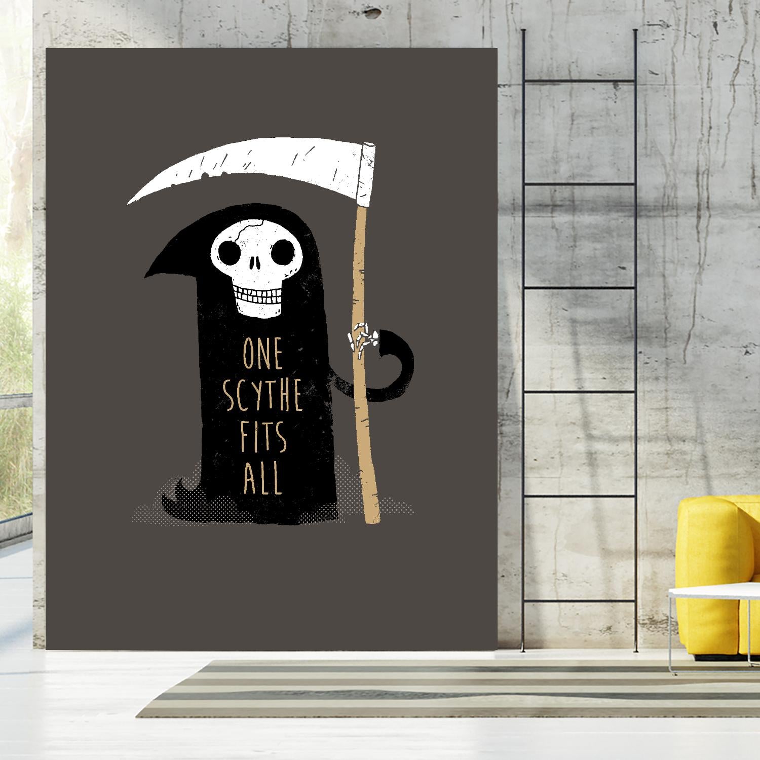 One Skyth Fits All by Michael Buxton on GIANT ART - multicolor urban/pop surrealism; novelty