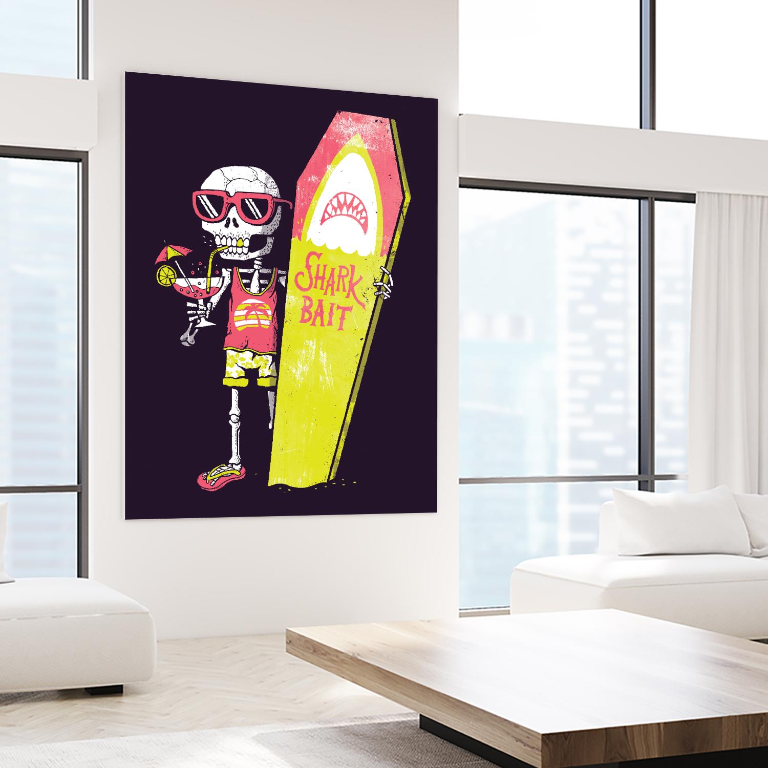 Shark Bait by Michael Buxton on GIANT ART - multicolor urban/pop surrealism; novelty