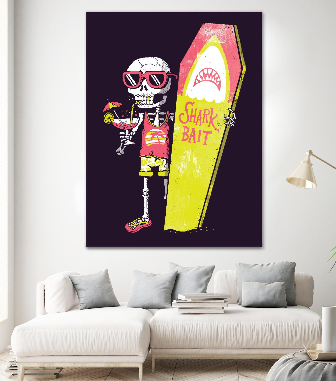 Shark Bait by Michael Buxton on GIANT ART - multicolor urban/pop surrealism; novelty