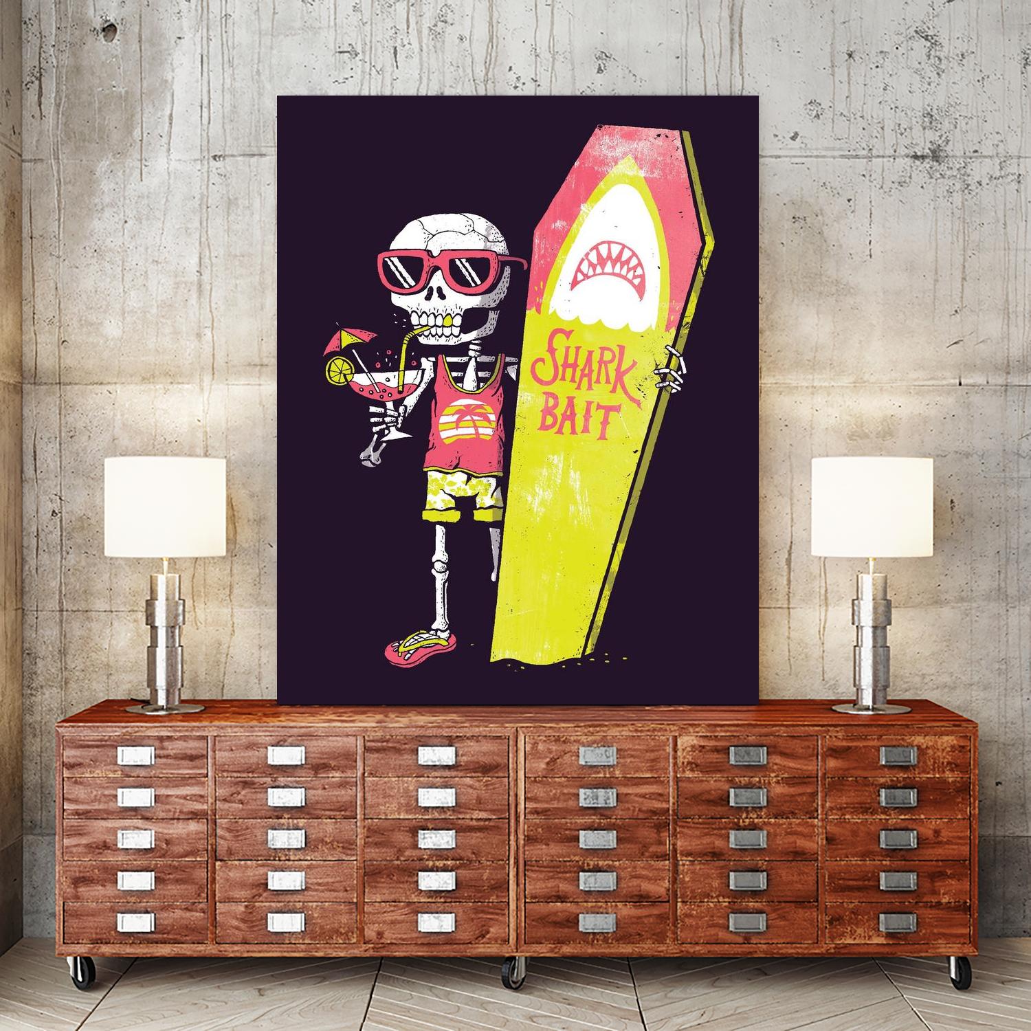 Shark Bait by Michael Buxton on GIANT ART - multicolor urban/pop surrealism; novelty