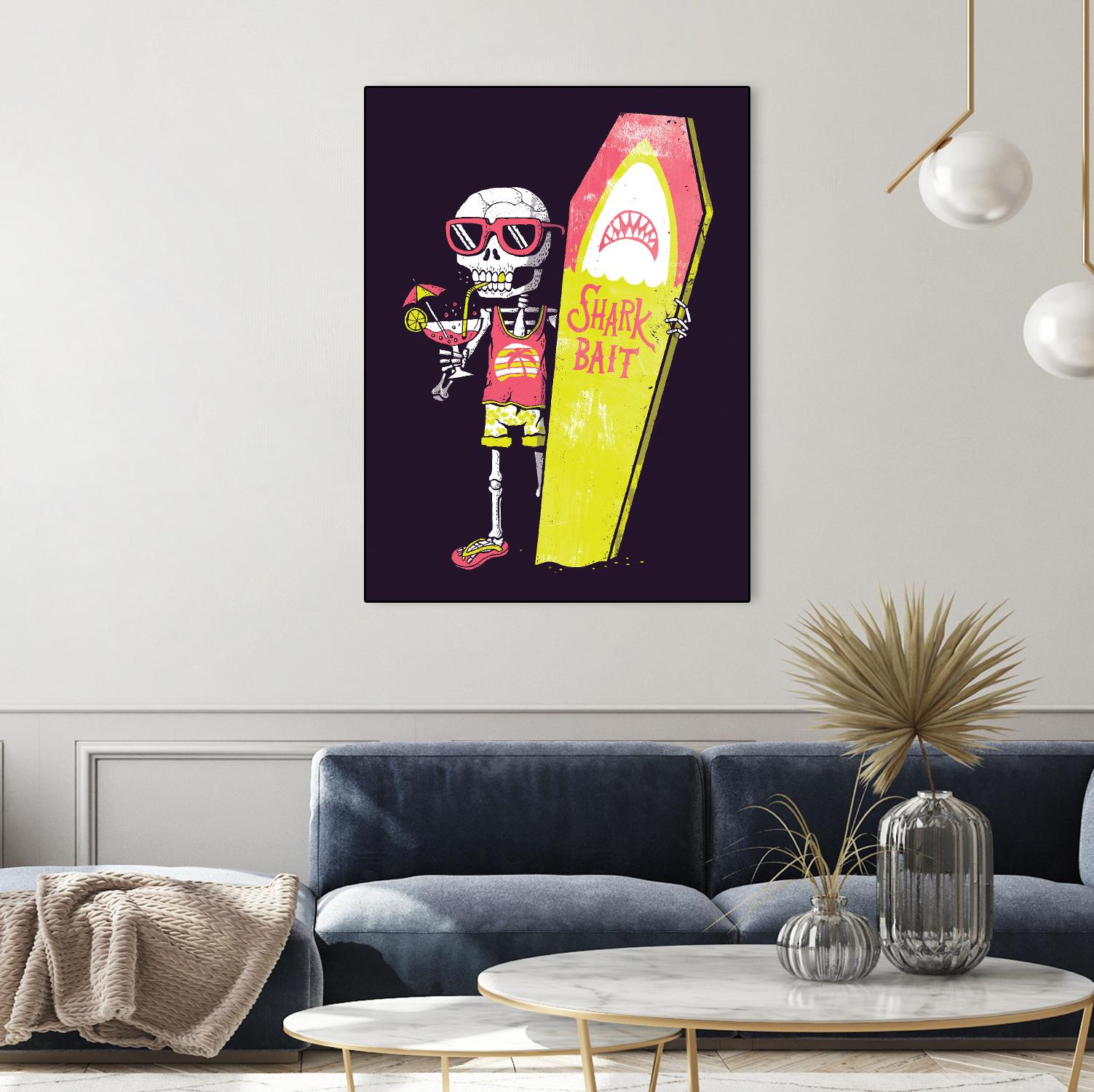 Shark Bait by Michael Buxton on GIANT ART - multicolor urban/pop surrealism; novelty