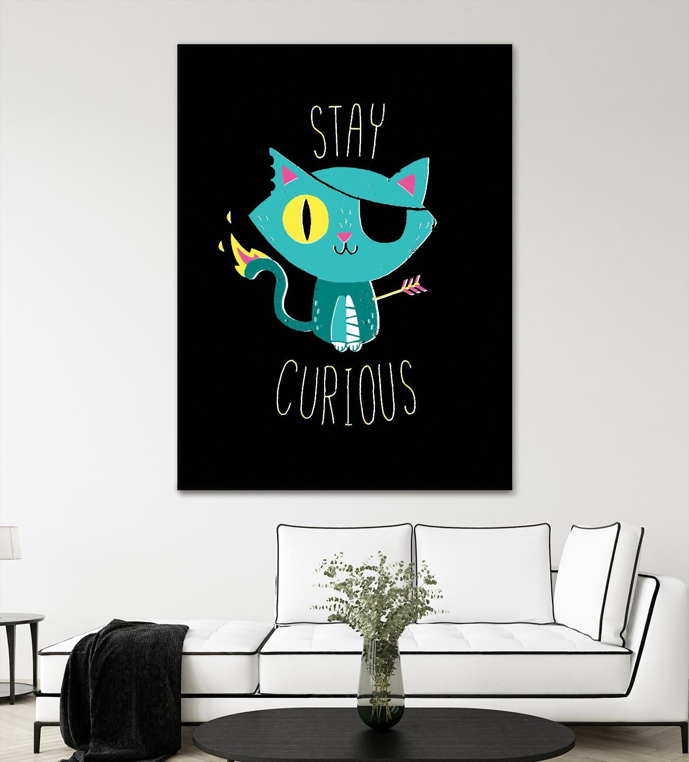 Stay Curious by Michael Buxton on GIANT ART - multicolor urban/pop surrealism; novelty; inspirational