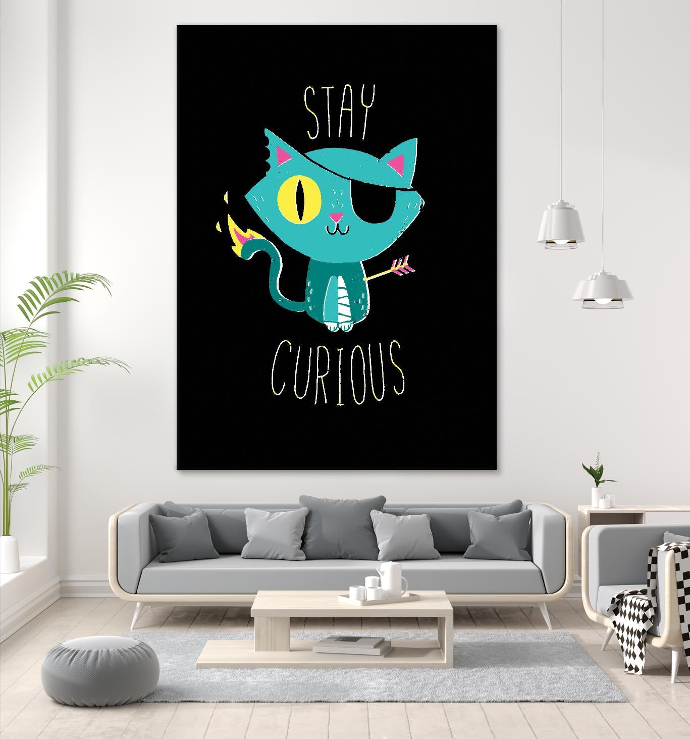 Stay Curious by Michael Buxton on GIANT ART - multicolor urban/pop surrealism; novelty; inspirational