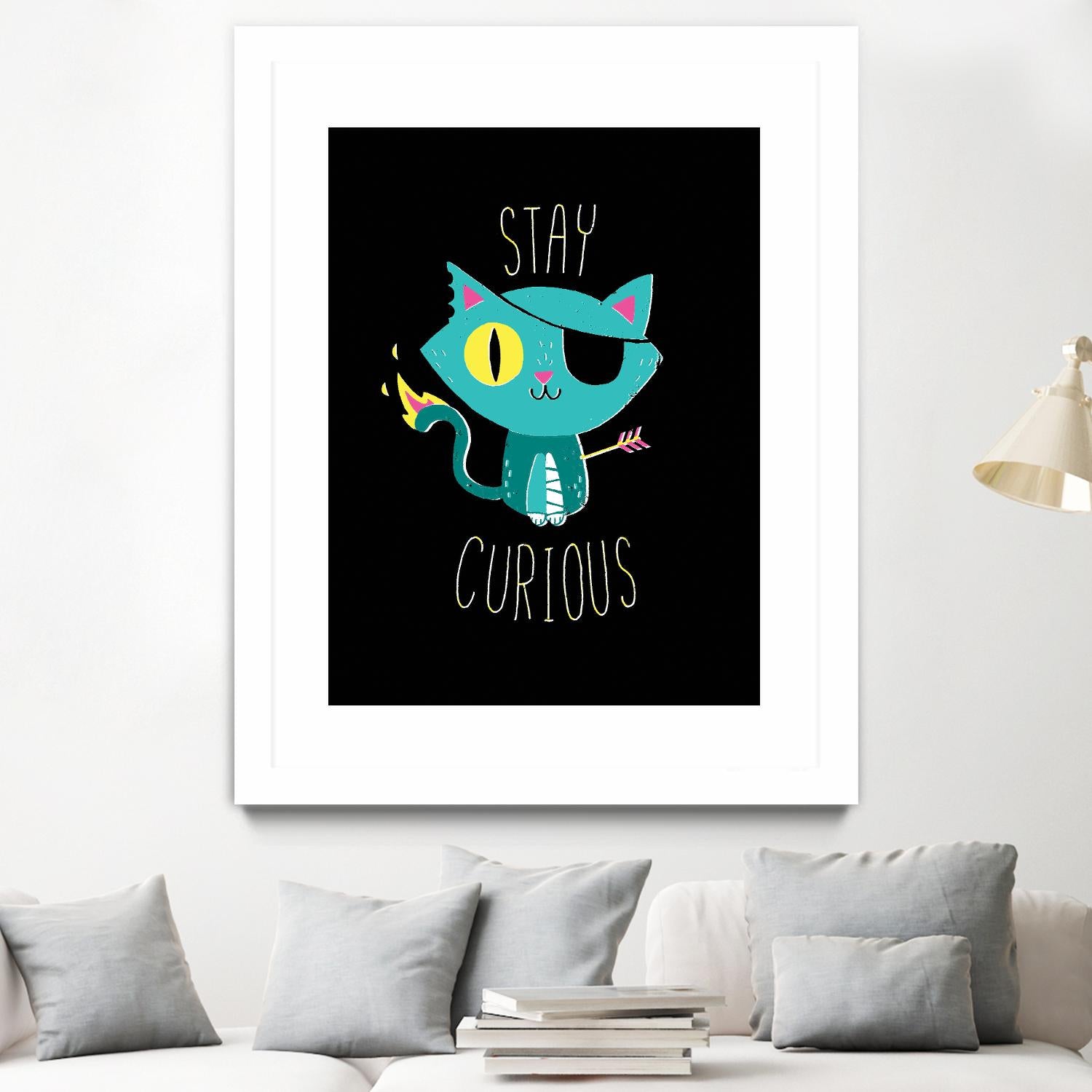 Stay Curious by Michael Buxton on GIANT ART - multicolor urban/pop surrealism; novelty; inspirational