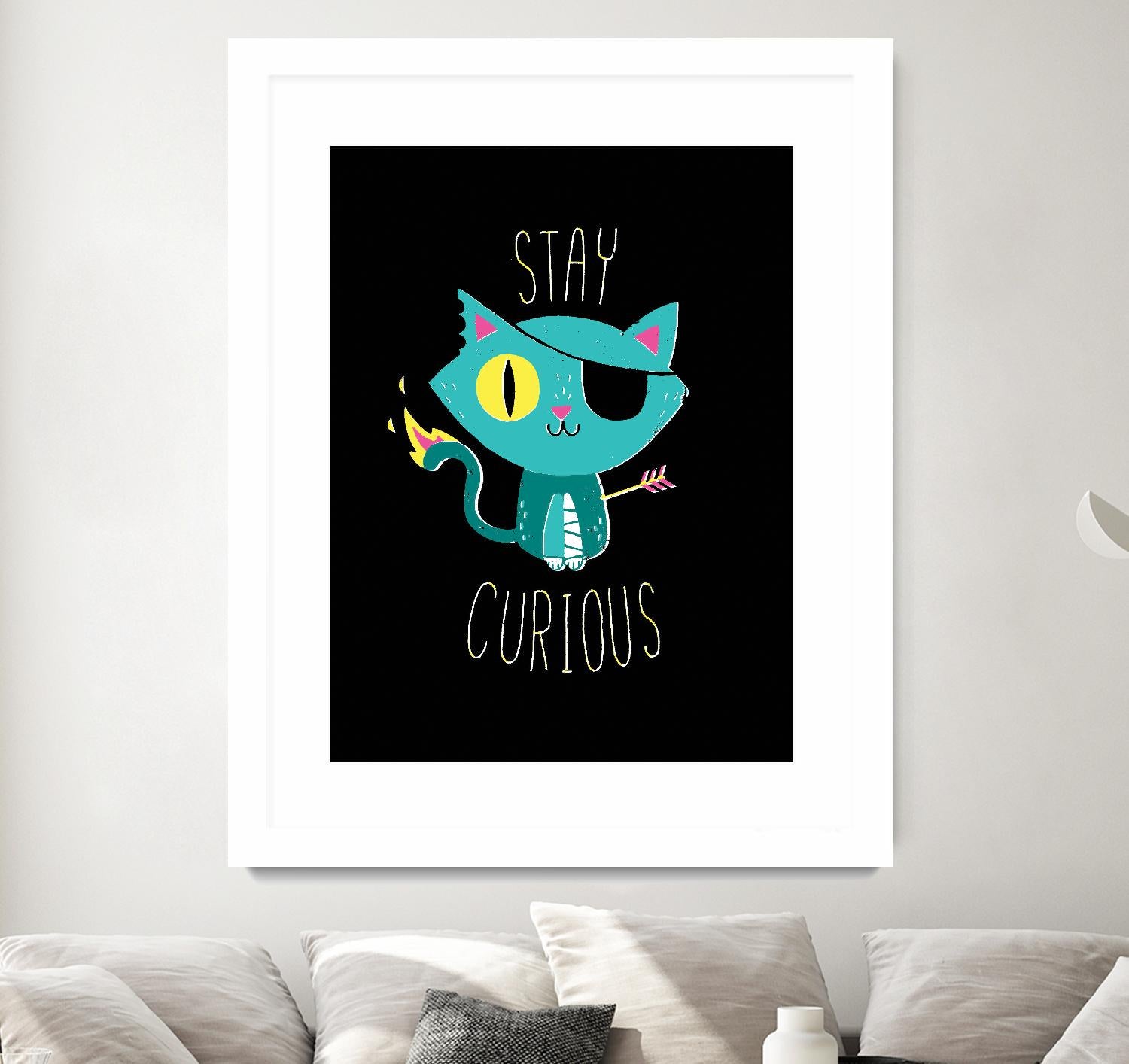 Stay Curious by Michael Buxton on GIANT ART - multicolor urban/pop surrealism; novelty; inspirational