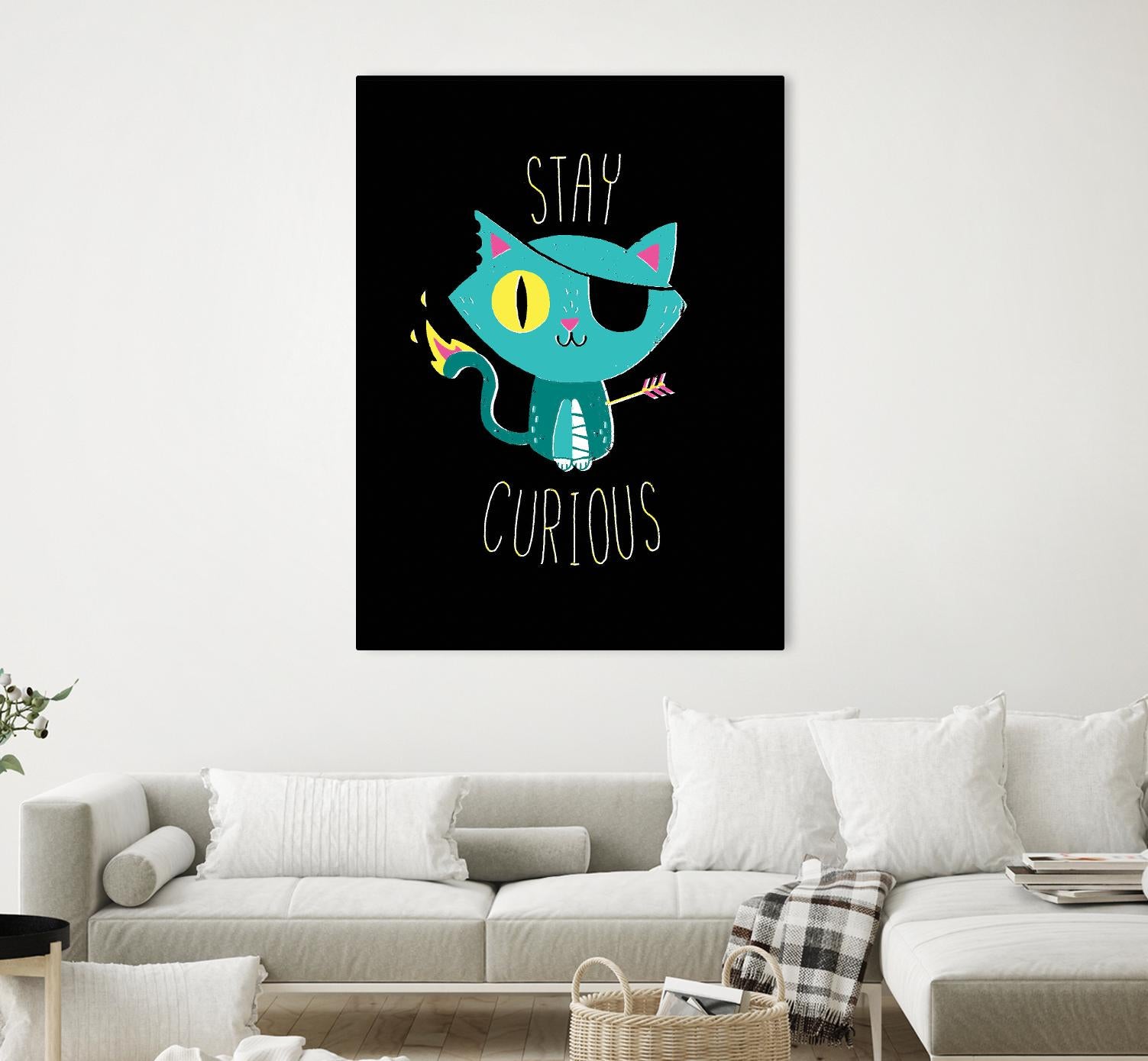 Stay Curious by Michael Buxton on GIANT ART - multicolor urban/pop surrealism; novelty; inspirational