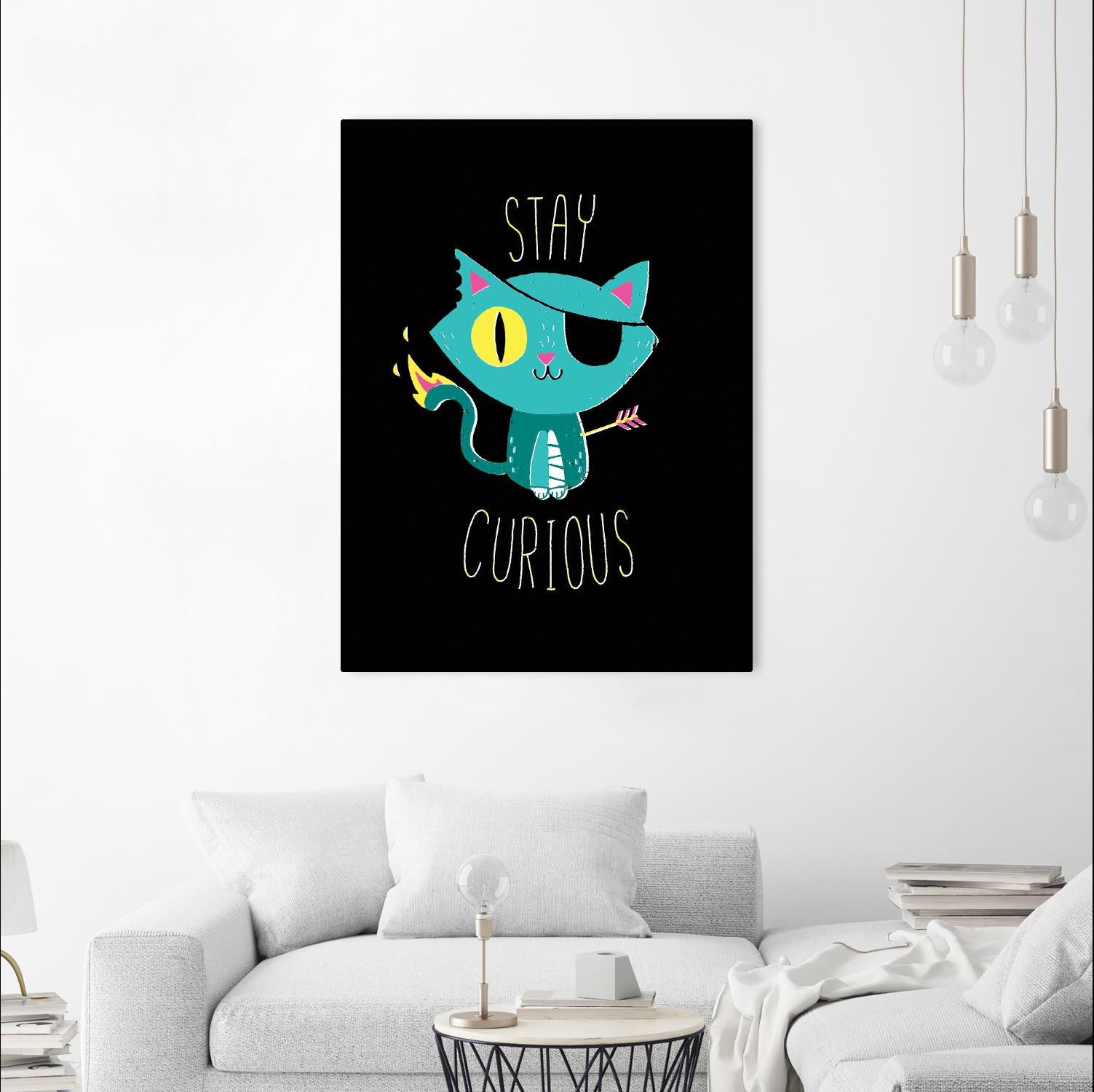 Stay Curious by Michael Buxton on GIANT ART - multicolor urban/pop surrealism; novelty; inspirational