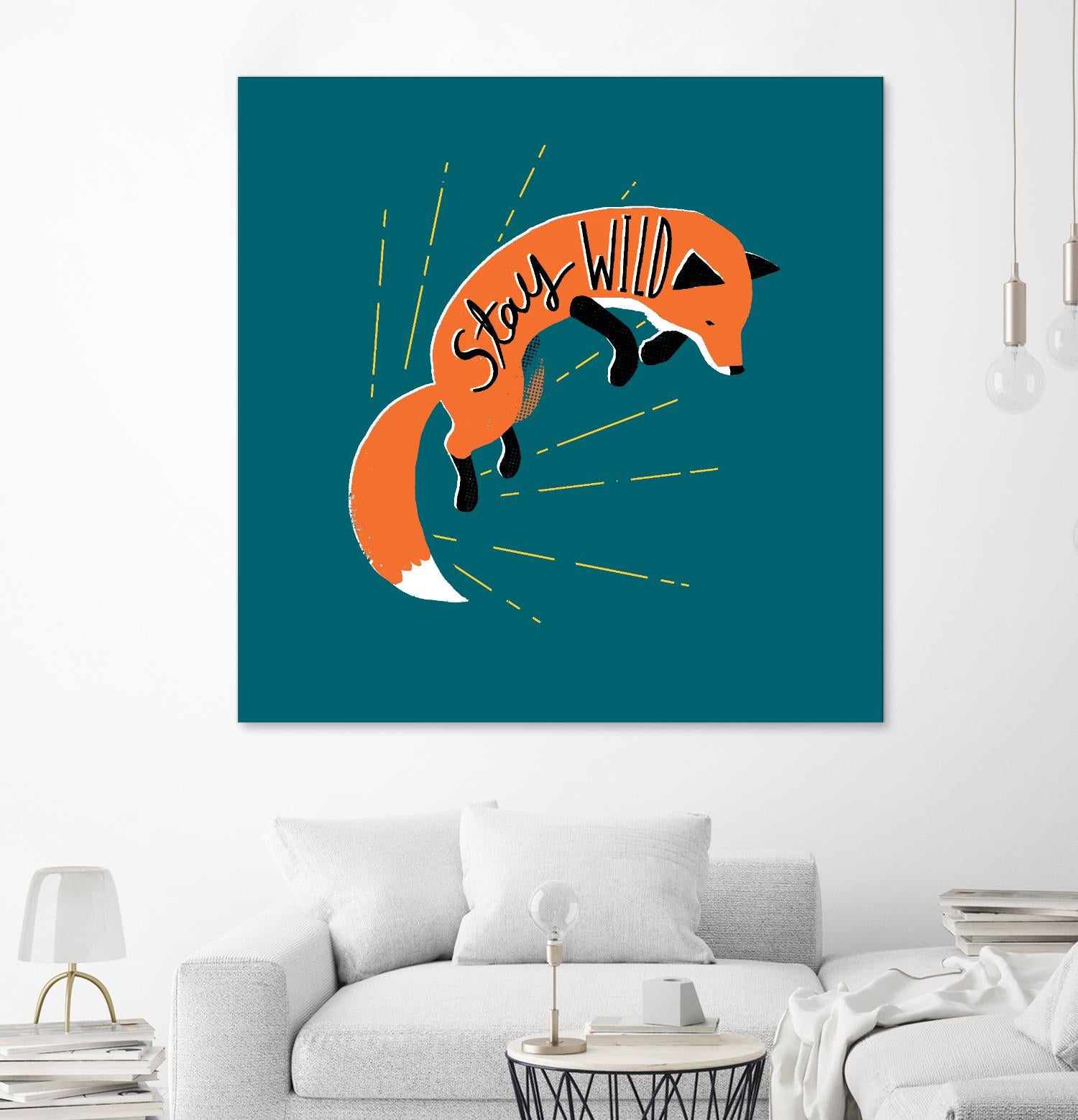 Stay Wild by Michael Buxton on GIANT ART - multicolor urban/pop surrealism; animals; inspirational