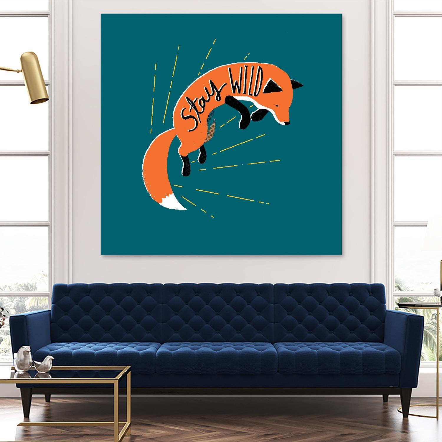 Stay Wild by Michael Buxton on GIANT ART - multicolor urban/pop surrealism; animals; inspirational