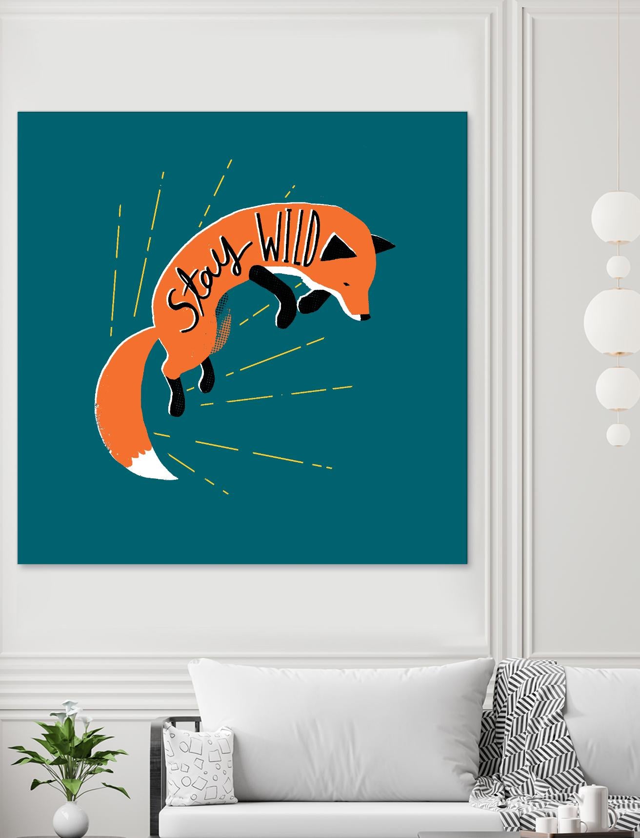 Stay Wild by Michael Buxton on GIANT ART - multicolor urban/pop surrealism; animals; inspirational