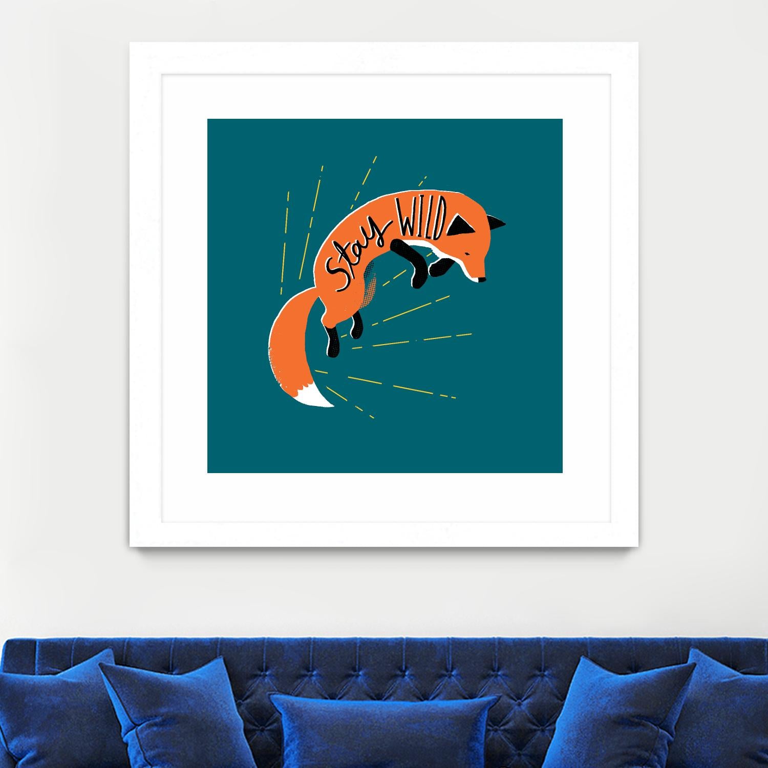 Stay Wild by Michael Buxton on GIANT ART - multicolor urban/pop surrealism; animals; inspirational