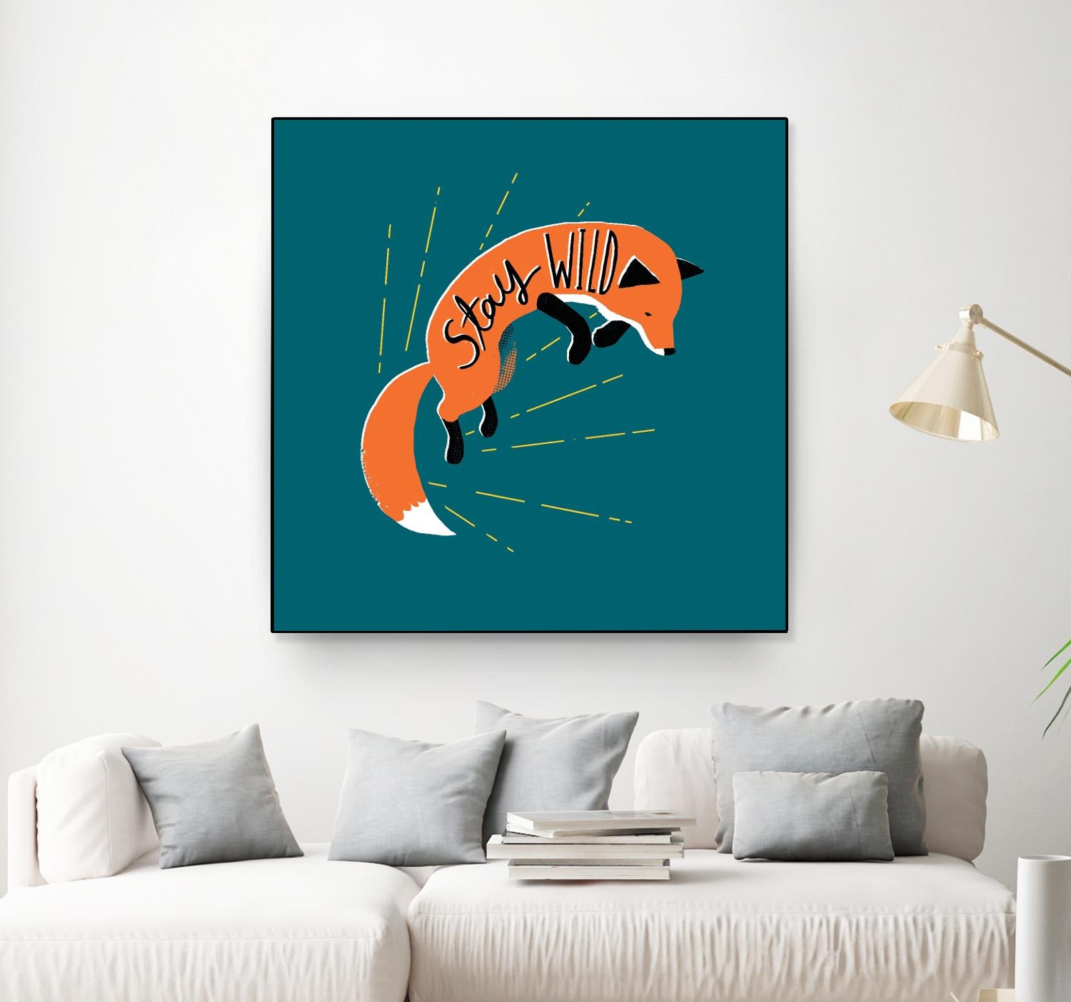 Stay Wild by Michael Buxton on GIANT ART - multicolor urban/pop surrealism; animals; inspirational