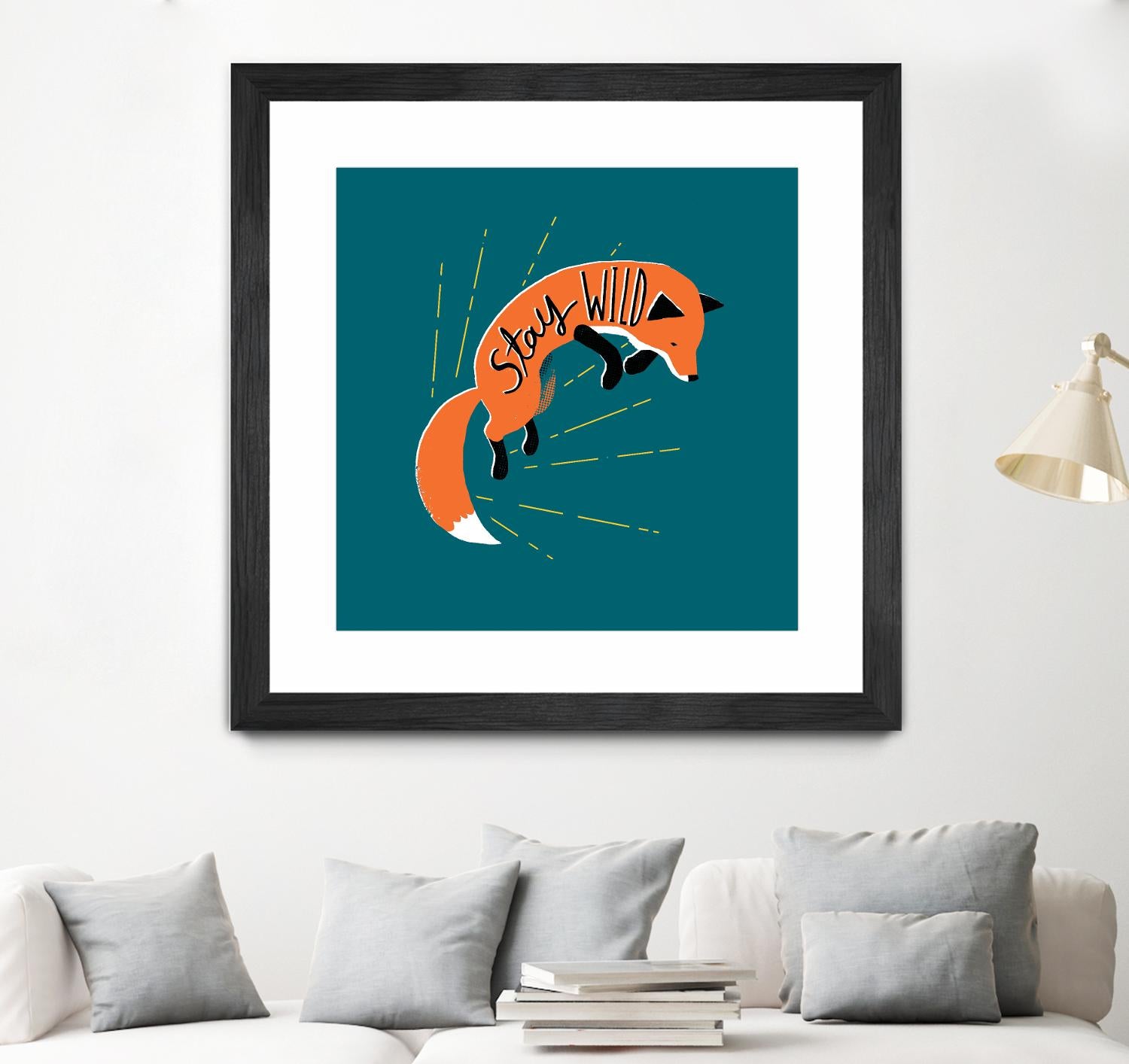 Stay Wild by Michael Buxton on GIANT ART - multicolor urban/pop surrealism; animals; inspirational